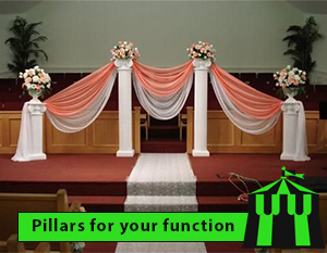 Decorative Event Pillars
